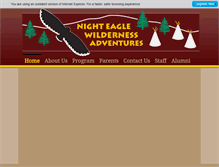Tablet Screenshot of nighteaglewilderness.com